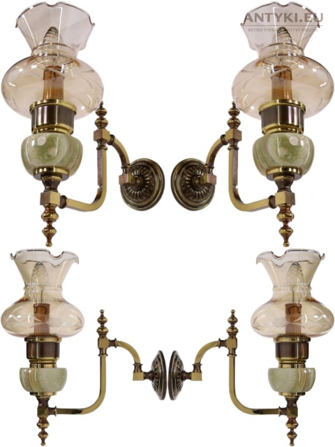 onyksowe kinkiety antyczne