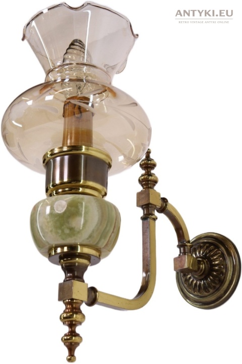 antyczne onyksowe kinkiety