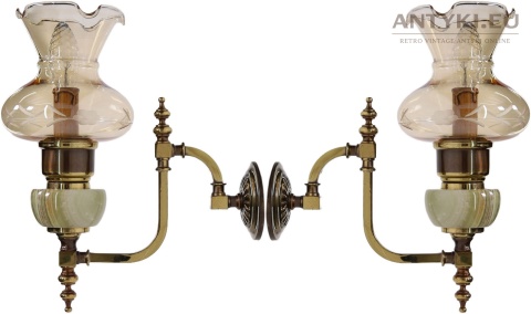 unikatowe onyksowe kinkiety