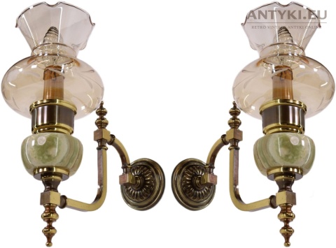 muzealne onyksowe kinkiety