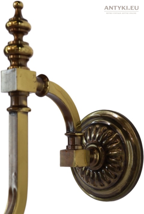 antyczne kinkiety z mosiądzu