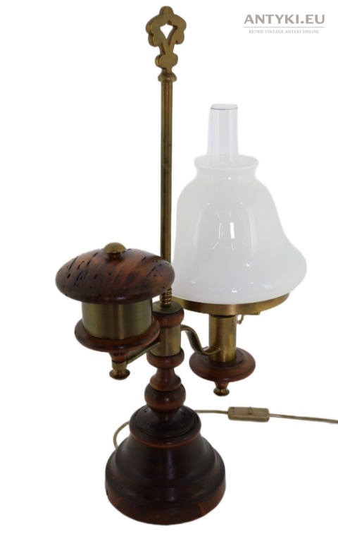 biurkowa lampa dekoracyjna z epoki