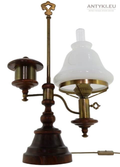 stołowa lampa stołowa antyczna szkło