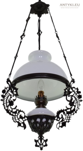 Prawdziwa antyczna lampa wisząca - muzealny okaz do Twojego domu