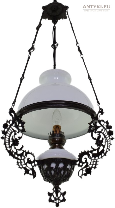 Prawdziwa antyczna lampa wisząca - muzealny okaz do Twojego domu