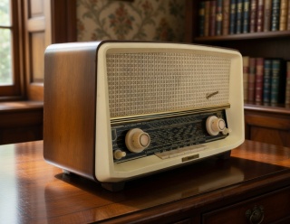 Stare radio Philips SOPRAN vintage Niemcy lata 50 – radio lampowe retro UKW