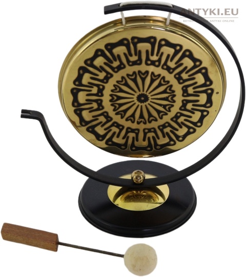 gong obiadowy retro z młoteczkiem