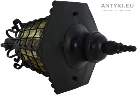rustykalna lampa ogrodowa antyczna