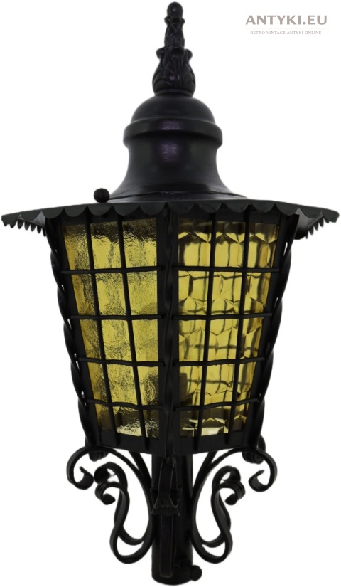lampa na słupek ogrodzeniowy vintage