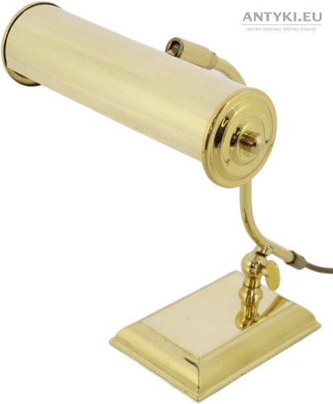 lampa biurkowa bankierska vintage