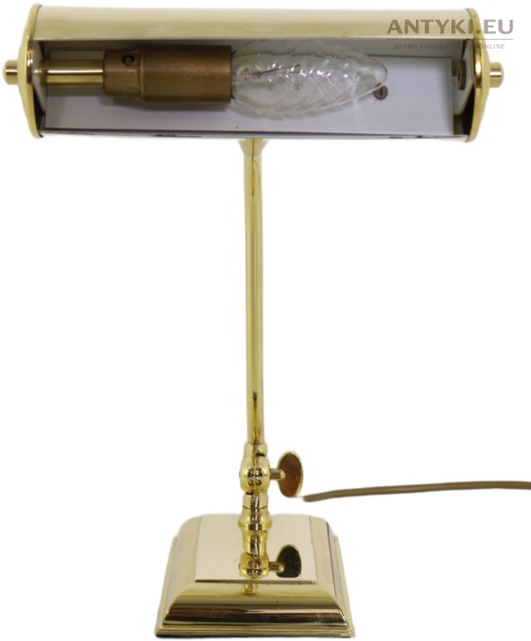 regulowana lampka bankierska vintage