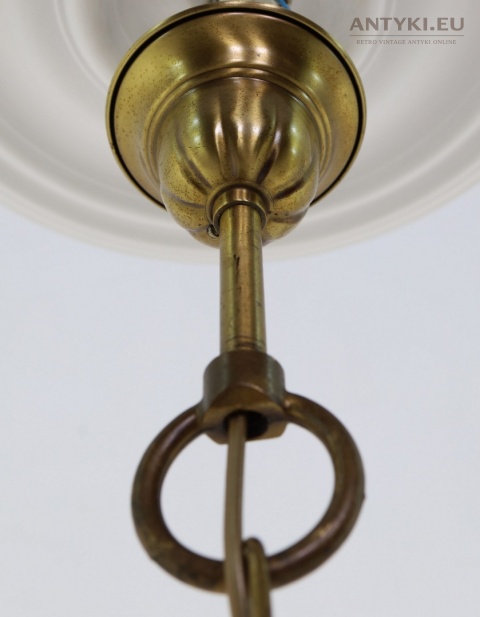 wisząca klasyczna lampa Chesterfield z mosiądzu