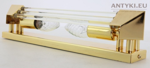 art deco elegancki kinkiet mosiężny