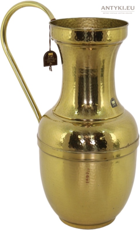 duży mosiężny wazon sks vintage