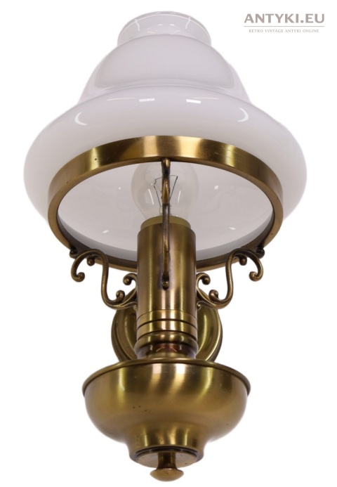 lampa ścienna Chesterfield z mosiądzu