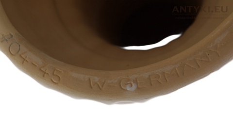 Antyczny ceramiczny kwietnik Scheurich West Germany vintage – kolumna z donicą