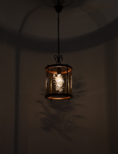 stylowa lampa walcowa retro