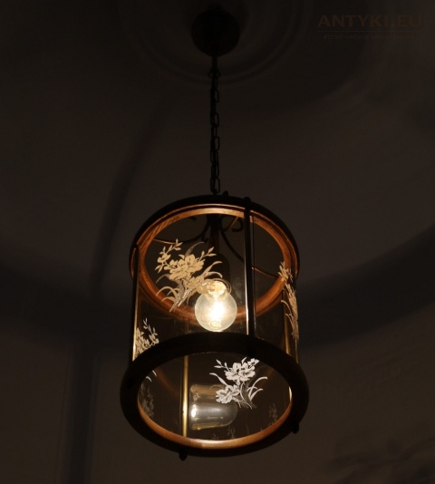 walec lampa wisząca rustykalna