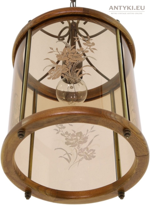 walec szklany lampa sufitowa