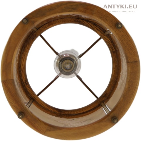 walec szklany lampa rustykalna sufitowa