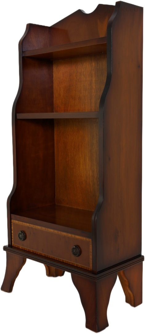 mała solidna biblioteczka drewniana