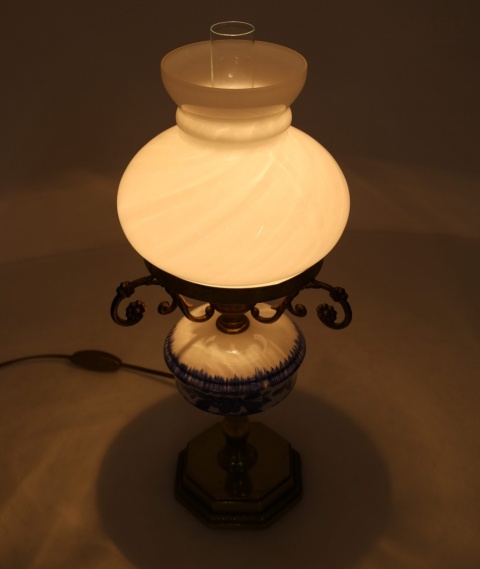 delf lampa gabinetowa z mosiądzu