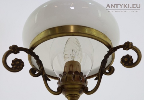 flamandzka lampa stołowa vintage