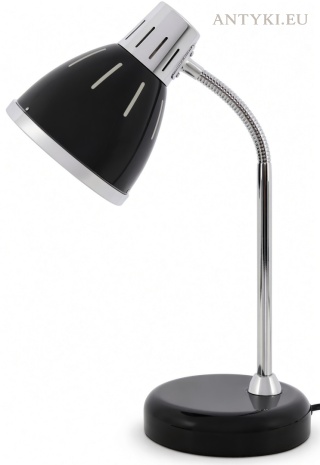 Metalowa lampa biurkowa Bauhaus industrial z regulowanym sprężynowym ramieniem