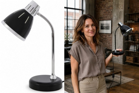 lampka biurkowa Bauhaus widok z boku