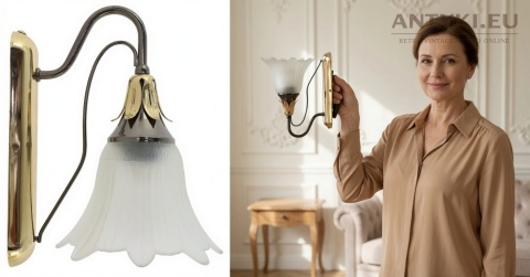 włoska lampa ścienna do sypialni