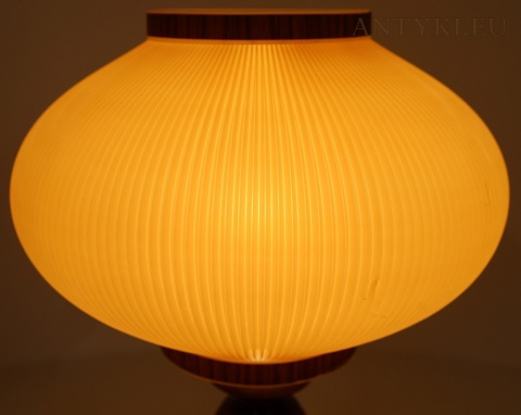 kremowo-miodowy abażur do lampy retro