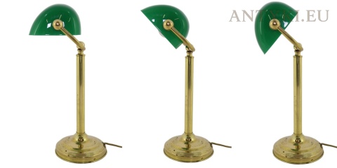 ruchomy klosz lampy bankierskiej