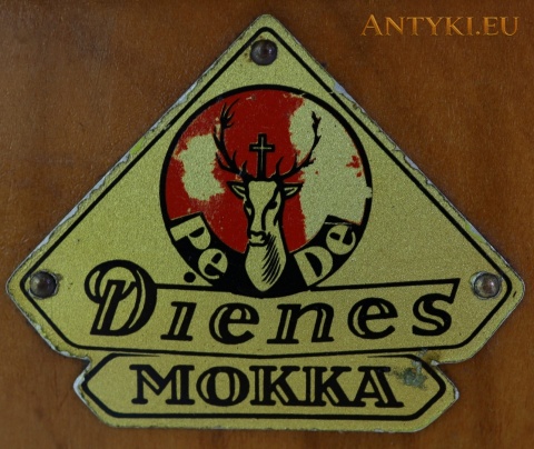 tabliczka PeDe Dienes Mokka na młynku do kawy
