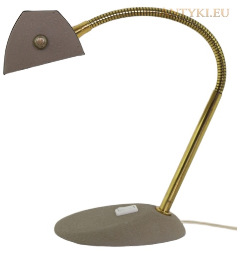 Regulowana lampa industrialna mosiężna beżowa