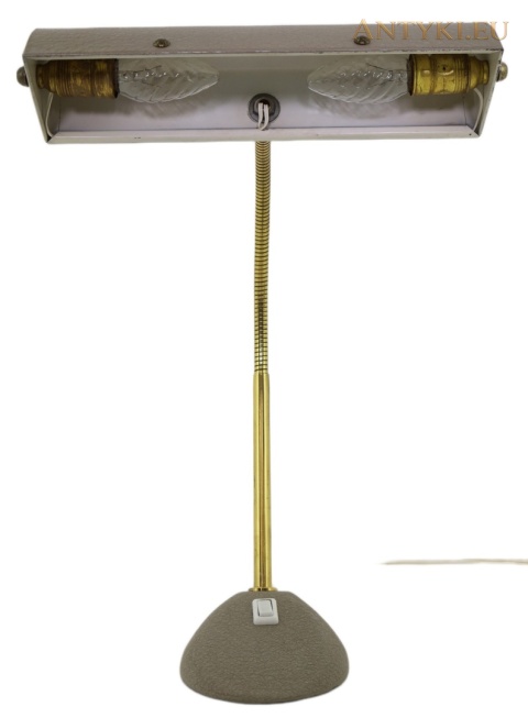 Dekoracyjna metalowa lampka biurkowa vintage