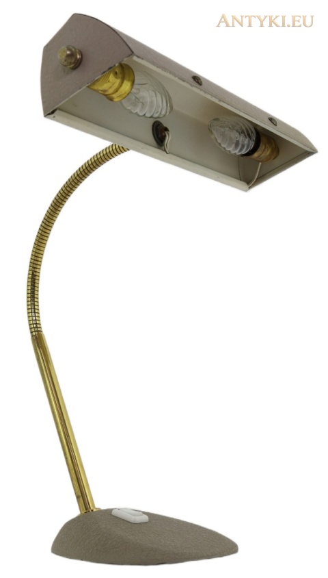 Lampa stołowa vintage z regulowanym ramieniem