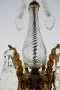 Kuchenny żyrandol kryształowy antyk oświetlenie vintage zabytkowe lampy