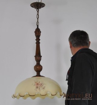 LAMPA DO KUCHNI GANKA GANKU HOLU SZKLANY KWIAT XL