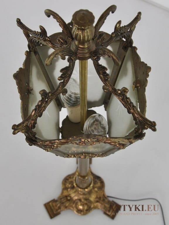 Latarnia pałacowa lampion mosiężny do zamku duża lampa ekskluzywna do dworu antyki luksusowe