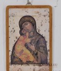 Mała ikona, obrazek Matki Boskiej z Jezusem