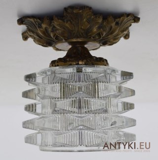 Malutki plafon nietypowa lampa sufitowa lub kinkiet retro vintage antyczna lampa