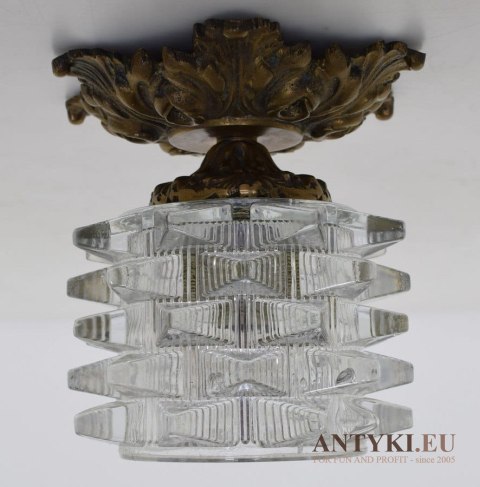 Malutki plafon nietypowa lampa sufitowa lub kinkiet retro vintage antyczna lampa