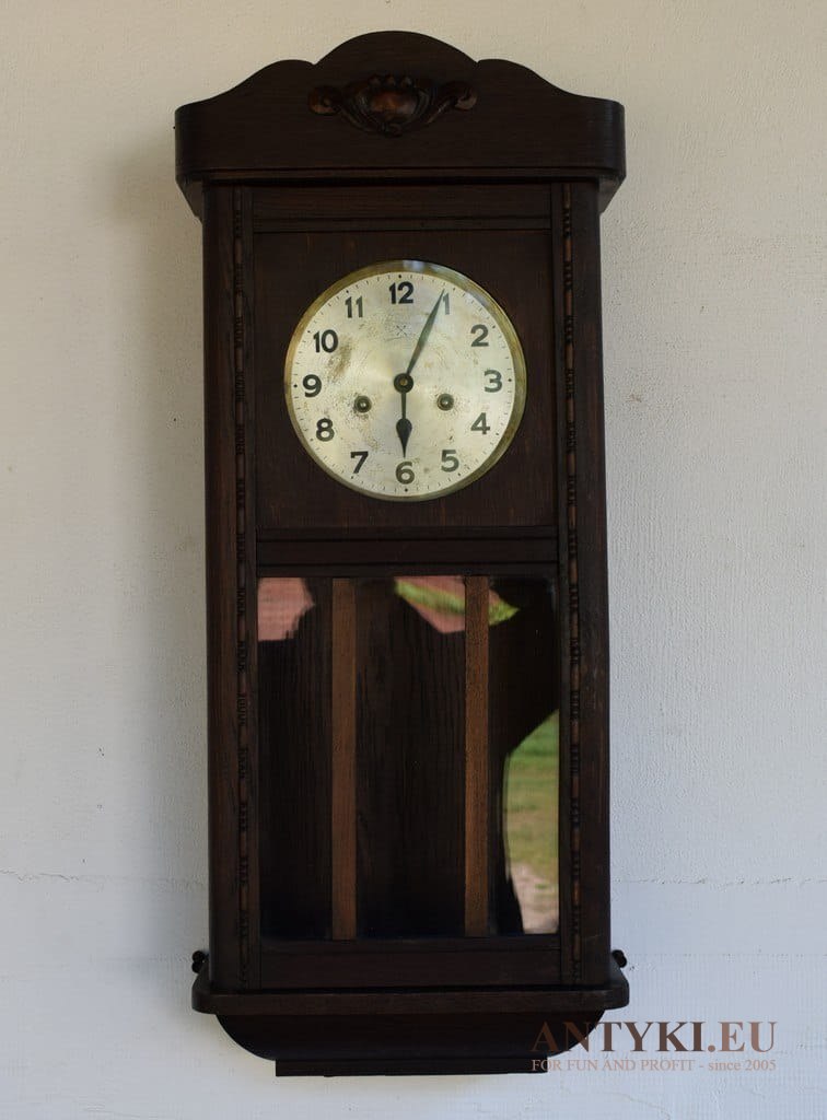 Muzealny zegar na ścianę. Junghans, Hamburg American Clock Company (H.A.C)