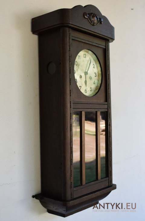 Muzealny zegar na ścianę. Junghans, Hamburg American Clock Company (H.A.C)