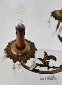 Muzealny żyrandol z kryształami antyk chandelier z lat 1930 zabytkowe oświetlenie