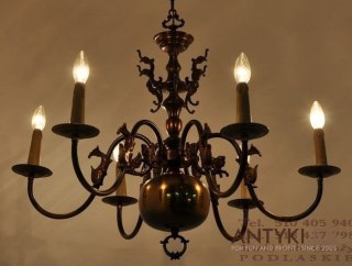 POTEZNY ZYRANDOL LAMPA SUFITOWA PAJAK Chippendale