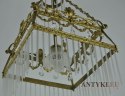 Pałacowy żyrandol NAPOLEON III Stary Francuski chandelier. Antyk unikat.