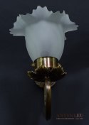 Para rustykalnych lamp ściennych retro kinkiety z kloszami
