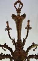 Potężny żyrandol barokowy salonowy antyk lampa wisząca nad stół