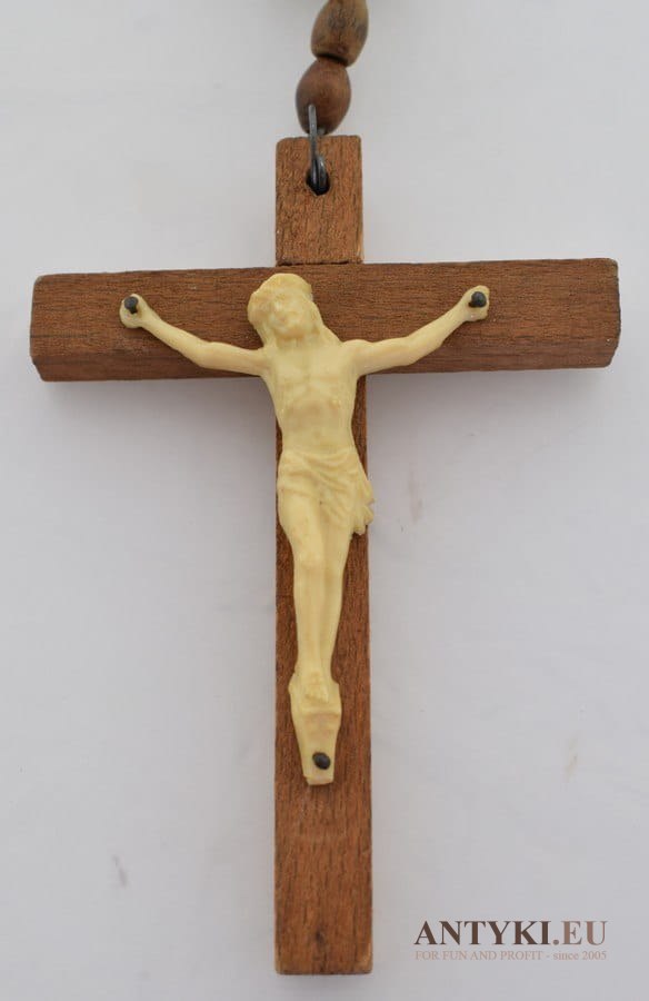 Różaniec dla zakonnika dominikana krzyż z Jezusem Chrystusem (nr.5)